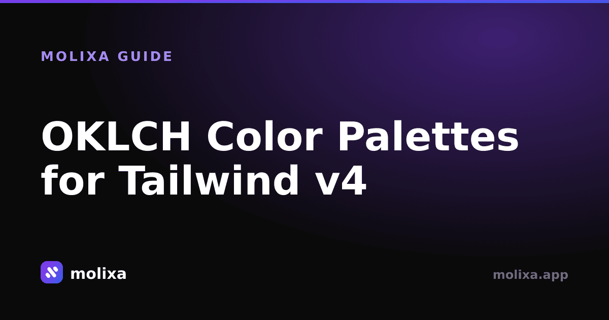 OKLCH Color Palettes for Tailwind v4