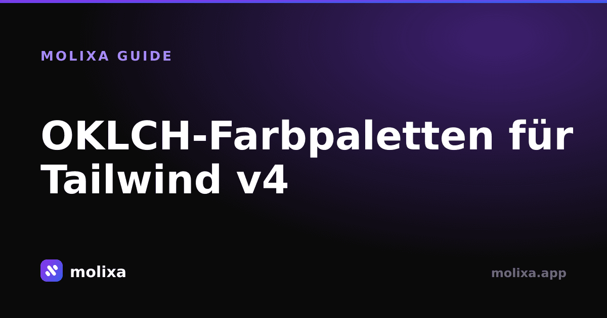 OKLCH-Farbpaletten für Tailwind v4