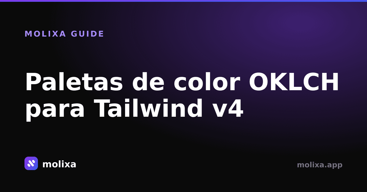Paletas de color OKLCH para Tailwind v4