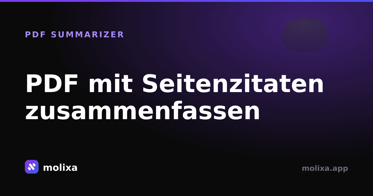 PDF mit Seitenzitaten zusammenfassen
