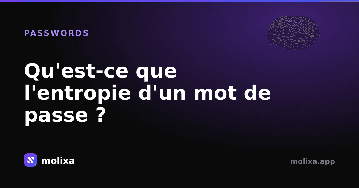 Qu'est-ce que l'entropie d'un mot de passe ? (En termes simples)