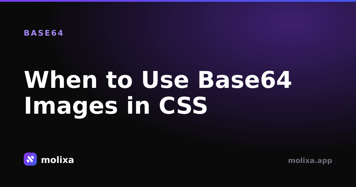 When to Use Base64 Images in CSS (and When Not To)