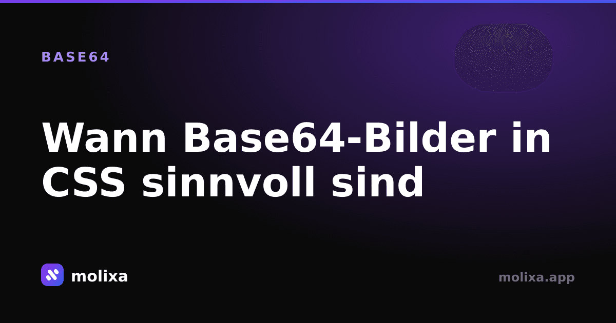 Wann Base64-Bilder in CSS sinnvoll sind (und wann nicht)