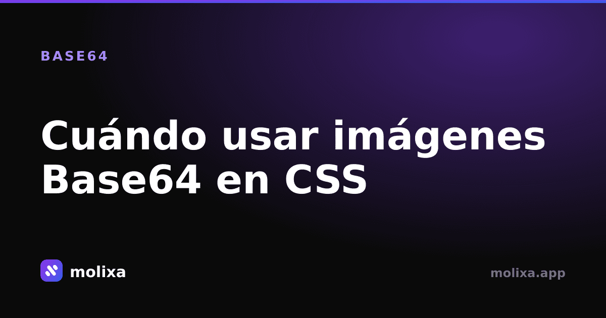 Cuándo usar imágenes Base64 en CSS (y cuándo no)