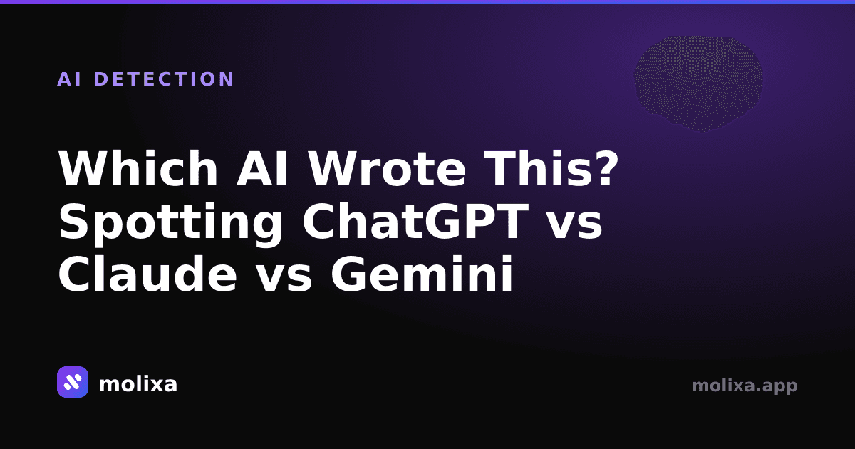 Which AI Wrote This? Spotting ChatGPT vs Claude vs Gemini