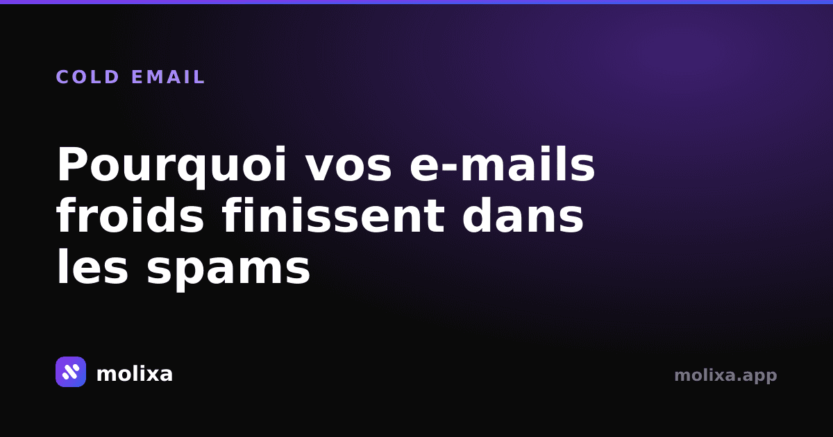Pourquoi vos e-mails froids finissent dans les spams (et comment y remédier)
