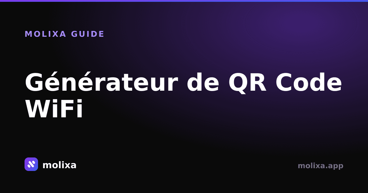 Générateur de QR Code WiFi : Scannez pour vous connecter