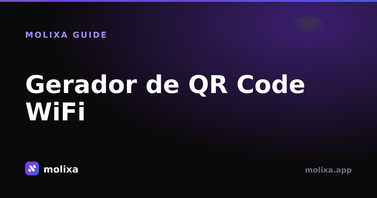 Gerador de QR Code WiFi: Escaneie e Conecte-se