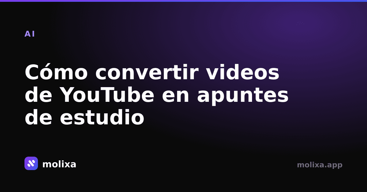 Cómo convertir videos de YouTube en apuntes de estudio